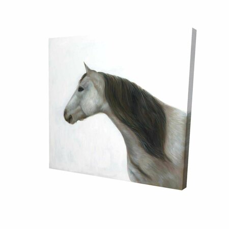 BEGIN HOME DECOR 32 x 32 in. Winter Horse-Print on Canvas 2080-3232-AN521